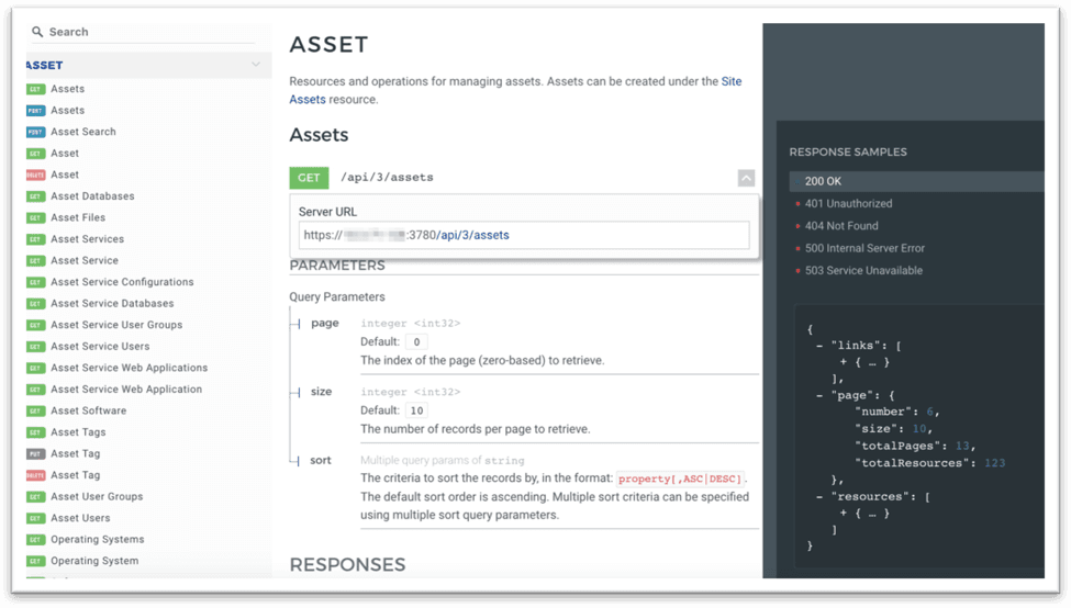 A RESTful API for InsightVM