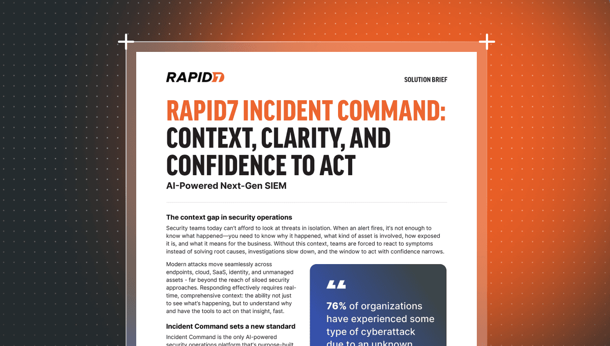 Incident Command Solution Brief