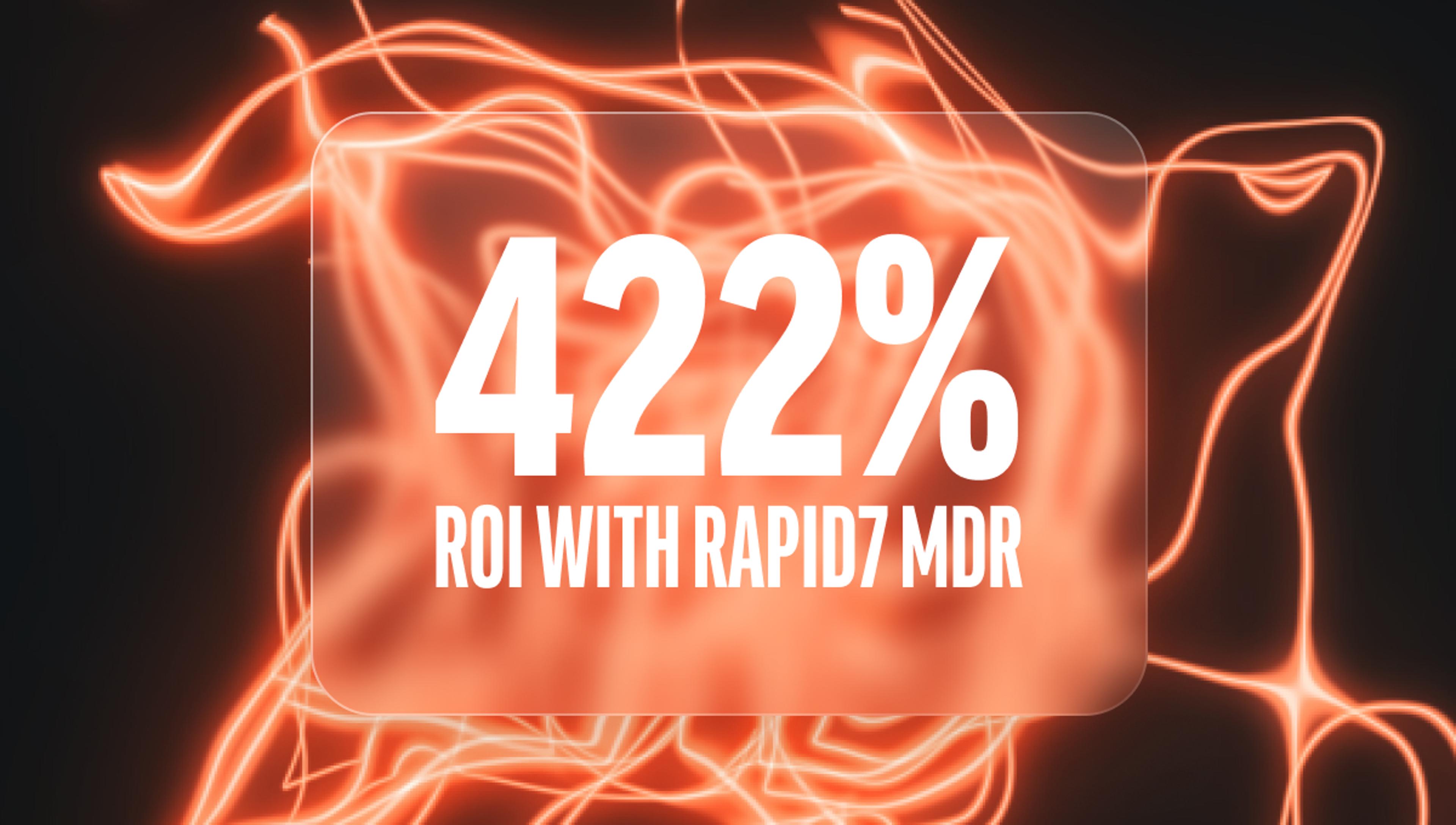 IDC の新しい調査によると、Rapid7 MDR は 3 年間で 422％ の ROI を達成し、イベント数を半分以上削減します