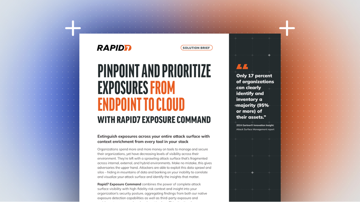 Exposure Command brief