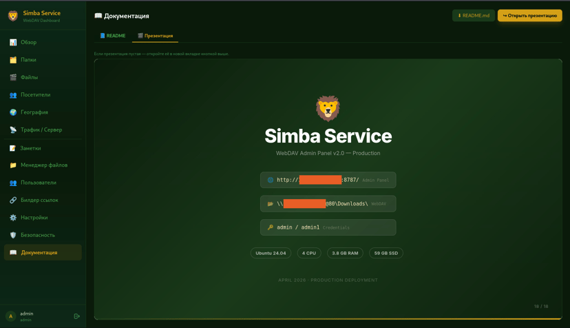 Simba service presentation (Source : Rapid7).