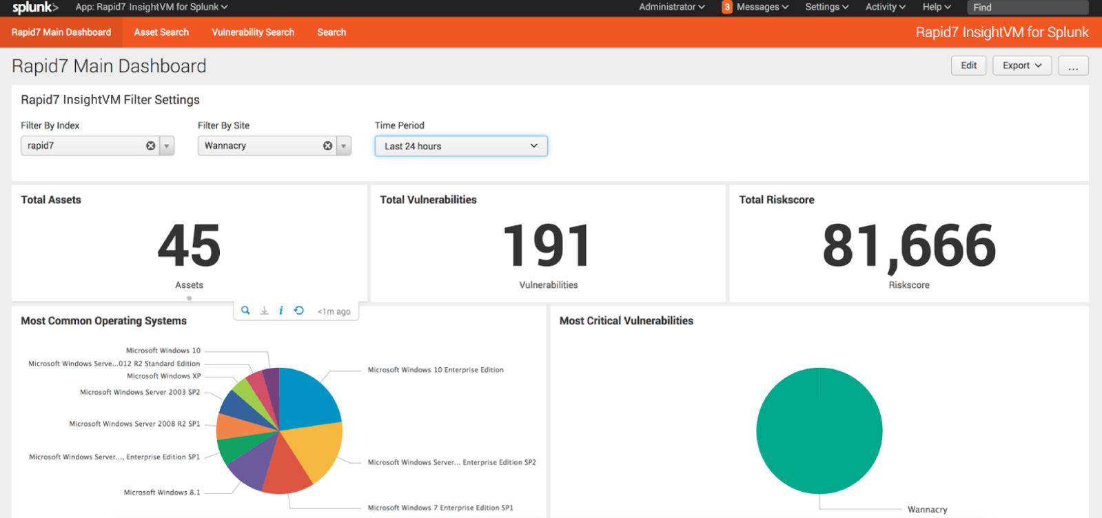 Rapid7 InsightVM and InsightIDR Integration with Splunk Enterprise