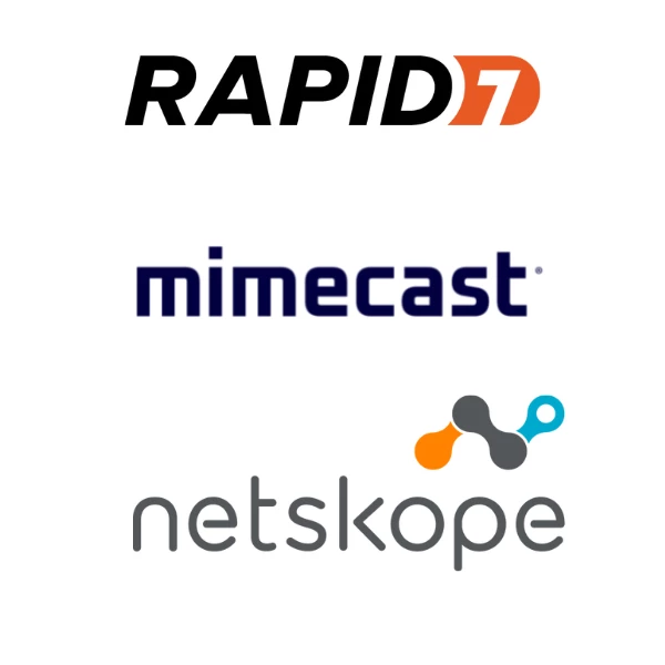 Rapid7-Mimecast-Netskope-Logos