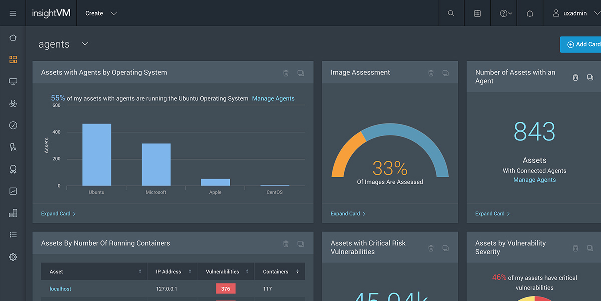 InsightVM dashboard screenshot